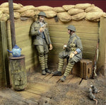 "In a Trench" British infantry at rest WWI