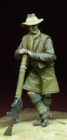 LRDG Soldat mit Lewis Gun Nord-Afrika 1940-43