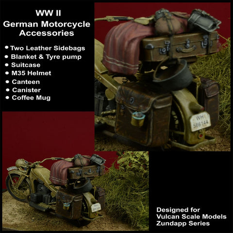 German Motorcycle Accessories Set WWII