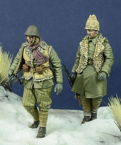 Romanian Infantry men Set Eastfront Winter 1941-44