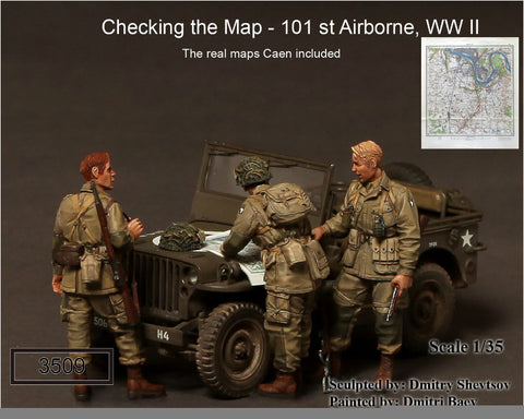 Checking the Map 101st Airborne Division WWII