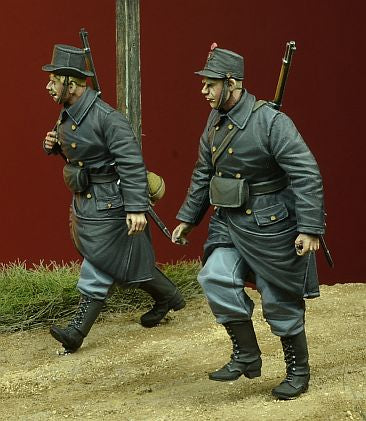 Belgian Infantry walking 1914-15 WWI
