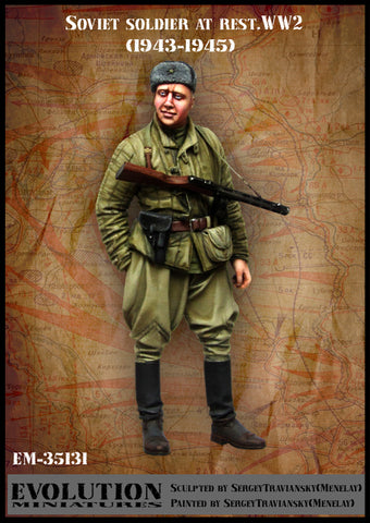 Russian soldier at rest #1 1943-45