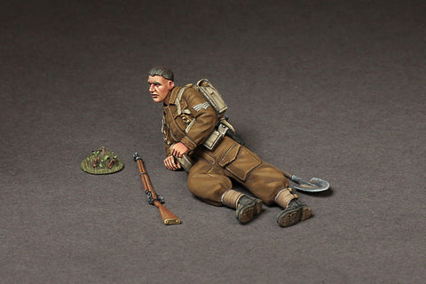 Birtischer Infanterie Sergeant bei einer Rast WWII