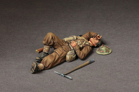 Birtish Infantry Man #1 at rest  WWII