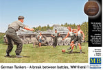 German tankers making a brak between battles WWII