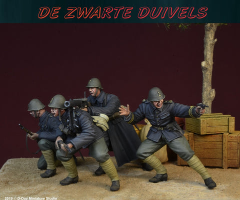 "De Zwarte Duivels-Schwarze Teufel Niederländische Marines Rottendam 1940