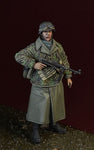 WSS Soldat mit MP40 Ardennen 1944