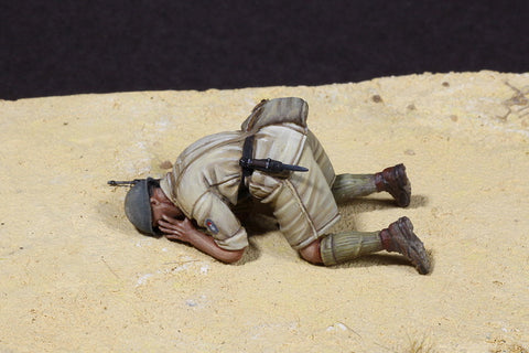 Wounded Italian Guastatori North Africa WWII