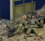 Russische Soldaten gefallen im Gefecht Berlin 1945