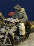 WSS Motorcycle rider Hungray Winter 1945