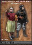 Russischer Panzersoldat mit Frau 1939-43