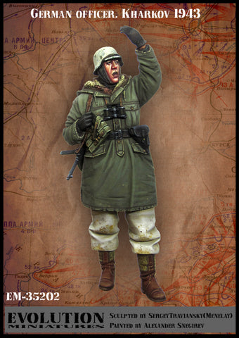German Officer Kharkov Winter 1943