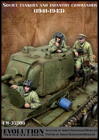 Russian Tankers & Infantry Commander 1941-43