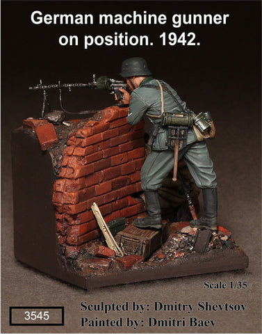 Wehrmachts MG Schütze in Stellung 1942