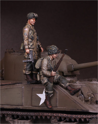 US Army Airborne & Sergeant on Sherman Set