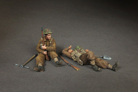 Birtish Infantry Men #2 at rest  WWII