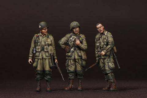 US Army Airborne Officers 1944 WWII