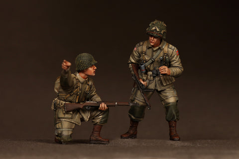 US 1st Lieutenant & Private 82st Airborne WWII