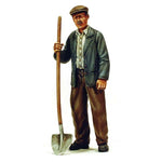 Landarbeiter mit Schaufel