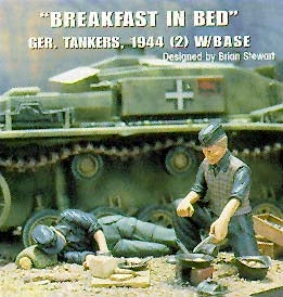 Deutsche Panzersoldaten beim frühstücken 1944