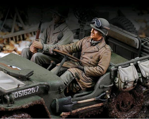 US Jeep driver WWII