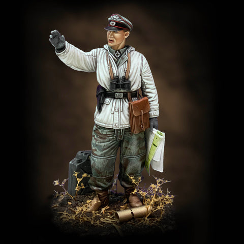 Deutscher Panzersoldat in Winterbekleidung WWII