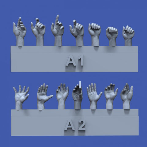 Assorted hands Set #1