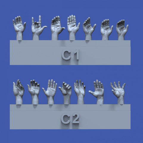 Assorted hands Set #3