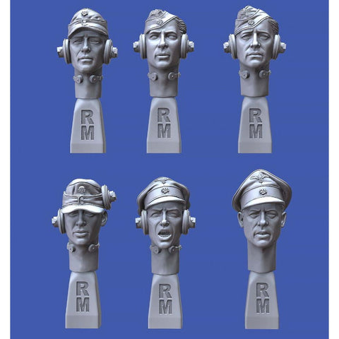 German heads tank soldiers WWII #1