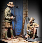 D.A.K. Soldaten bei der Mittagsverpflegung WWII