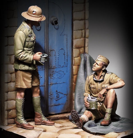 D.A.K. soldiers at lunch WWII