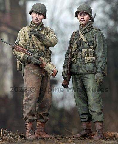 US Infantrymen Set WWII