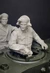 Britischer Panzerkommandant beobachtend WWII