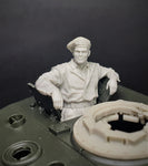 British loader gunner with jerkin jacket WWII