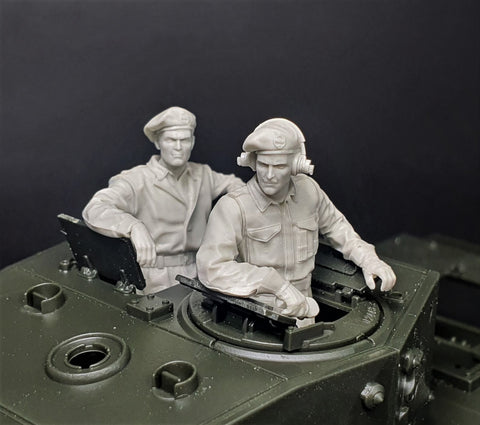 British tank turret crew WWII