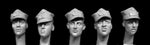 5 Polish heads with field cap