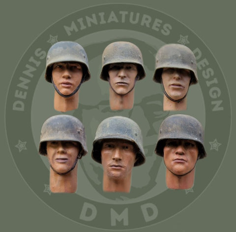 Deutsche Köpfe WWII #3 "Die Erschöpften mit Helm"