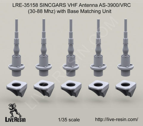 SINCGARS VHF Antenna AS-3900/VRC with Base Unit