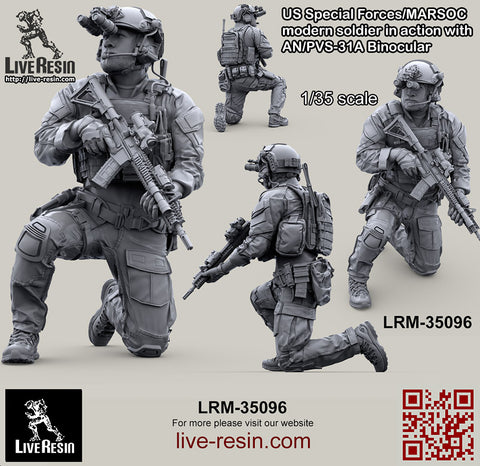 US Special Forces/MARSOC modern Soldier with AN/PVS-31A Binocular #1