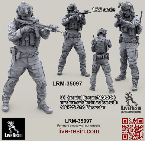 US Special Forces/MARSOC modern Soldier with AN/PVS-31A Binocular #2