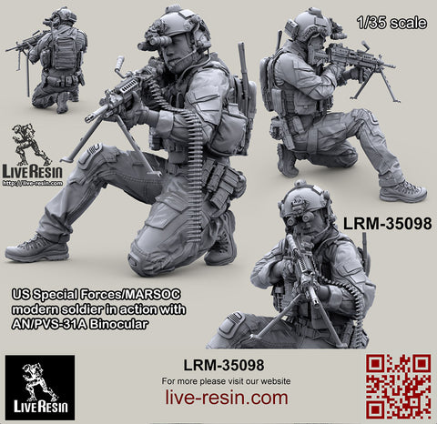 US Special Forces/MARSOC modern Soldier with AN/PVS-31A Binocular #3