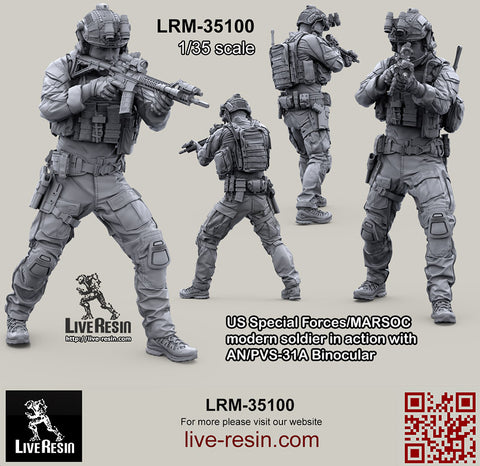 US Special Forces/MARSOC modern Soldier with AN/PVS-31A Binocular #5