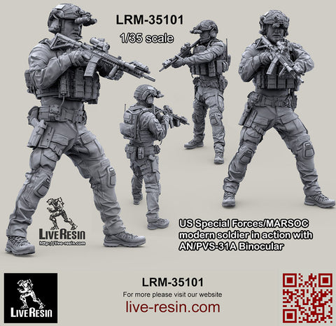 US Special Forces/MARSOC modern Soldier with AN/PVS-31A Binocular #6