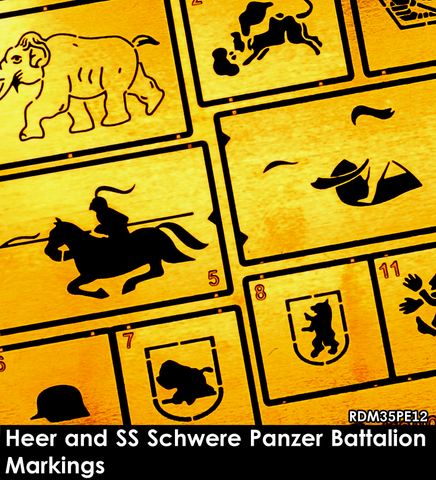 Heeres & schwere WSS Panzer-Bataillion Abzeichen