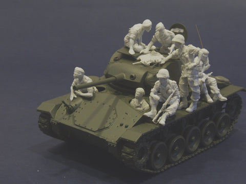 French Foreign Legion crew for M24 Chaffee Indochina 1950