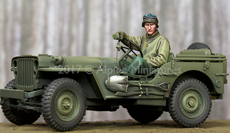 US Jeep Driver WWII