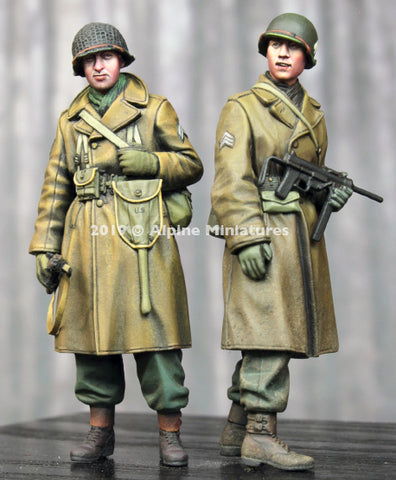 US Infantry Men Set Winter WWII