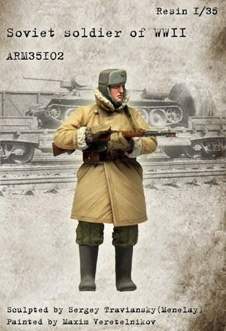 Russischer Bahnbewachungssoldat Winter 1943