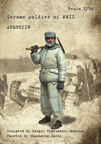 Deutscher Soldat in Winteruniform